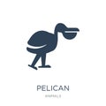 pelican icon in trendy design style. pelican icon isolated on white background. pelican vector icon simple and modern flat symbol Royalty Free Stock Photo