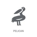 Pelican icon. Trendy Pelican logo concept on white background fr Royalty Free Stock Photo