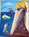 The pelican`s selfie Royalty Free Stock Photo