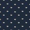 Pelican sitting seamless pattern. Background of sea birds