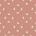 Pelican sitting seamless pattern. Background of sea birds