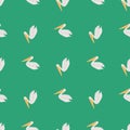 Pelican sitting seamless pattern. Background of sea birds