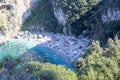 Remote beach Fakistra at Pelion in Greece Royalty Free Stock Photo