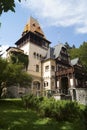 Pelisor Castle in the Carpathian Mountains, Romania
