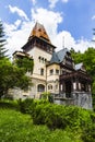 The Pelisor castle from the Peles castle complex Royalty Free Stock Photo