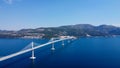 Peljesac Bridge, Croatia. Image of beautiful modern multi-span cable-stayed Peljesac Bridge