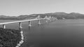 Peljesac Bridge, Croatia. Image of beautiful modern multi-span cable-stayed Peljesac Bridge