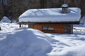 Pellaud alpine village in winter, Rhemes valley, Aosta, Italy