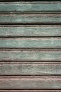 Pelling green paint on wood Royalty Free Stock Photo