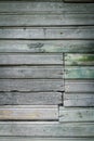 Pelling green paint on wood Royalty Free Stock Photo
