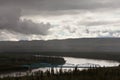 Pelly Crossing River bridge Yukon Territory Canada