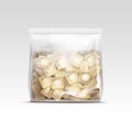 Pelmeni Meat Dumplings Ravioli Packaging Royalty Free Stock Photo