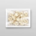 Pelmeni Meat Dumplings Ravioli Packaging Royalty Free Stock Photo