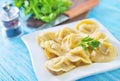 Pelmeni Royalty Free Stock Photo