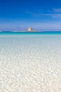 Pelosa beach, Sardinia, Italy. Royalty Free Stock Photo
