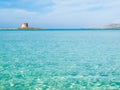 Pelosa beach at Stintito, Sardinia Italy Royalty Free Stock Photo