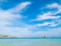 Pelosa beach at Stintito, Sardinia Italy Royalty Free Stock Photo