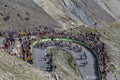 The Peloton on Col du Tourmalet - Tour de France 2019 Royalty Free Stock Photo