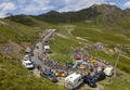 The Peloton on Col du Tourmalet - Tour de France 2018 Royalty Free Stock Photo