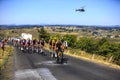 The Peloton - Le Tour de France 2022 Royalty Free Stock Photo