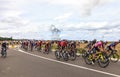 The Peloton - Le Tour de France femmes 2022 Royalty Free Stock Photo