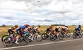 The Peloton - Le Tour de France femmes 2022 Royalty Free Stock Photo