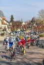 The Peloton- Paris Nice 2013 in Nemours Royalty Free Stock Photo