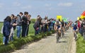 The Peloton- Paris Roubaix 2014 Royalty Free Stock Photo