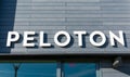 Peloton store exterior in upscale outdoor shopping center