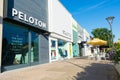 Peloton store exterior in upscale outdoor shopping center