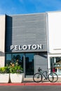 Peloton store exterior in upscale outdoor shopping center