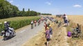 The Peloton - Tour de France 2018 Royalty Free Stock Photo