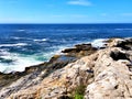 The Pemaquid Point Light rocks Royalty Free Stock Photo