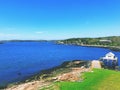 The Pemaquid River summer view from Fort William Henry