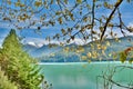 Pemberton Valley River and Duffy Lake Road near Whistler, BC Canada as the Autumn arrives and landscape changes colour