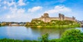 Ruins of Pembroke Castle in Pembrokeshire, Wales, UK