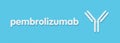 Pembrolizumab monoclonal antibody drug. Targets Programmed cell Death 1 (PD-1) and is used in the treatment of cancer (immune