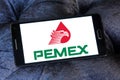 Pemex oil company logo Royalty Free Stock Photo