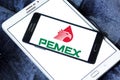 Pemex oil company logo Royalty Free Stock Photo