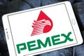 Pemex oil company logo Royalty Free Stock Photo