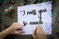 I miss you so much illustration foto