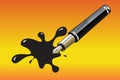 Pen and blot Royalty Free Stock Photo