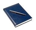 Pen on closed diary Royalty Free Stock Photo