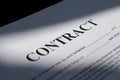 Pen on the contract papers document Royalty Free Stock Photo