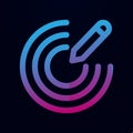 Pen creative create nolan icon. Simple thin line, outline of Mix icons for ui and ux, website or mobile application