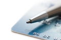 Pen and credit card Royalty Free Stock Photo