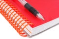 pen and diary notebook closed Royalty Free Stock Photo