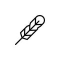 Pen, feather icon. Element of Education icon. Thin line icon