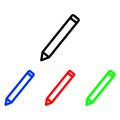 Pen glyph icon. Edit icon