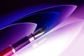 Pen with golden nib Royalty Free Stock Photo